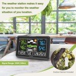DreamSky Weather Station Indoor Outdoor Thermometer Wireless with Digital Atomic Clock for Home, Large Display with Adjustable Backlight, USB Port, Inside Outside Temperature Humidity Monitor