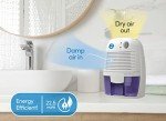 Eva-Dry EDV-1100 Whisper-quiet 16 OZ Dehumidifier with Auto Shut Off and Restart for small spaces in your Home, RV, Automobile, and Storage up to 122 sq. ft