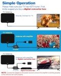 TV Antenna Indoor, Digital Amplified Indoor HDTV Antenna, 1080p VHF UHF Television Local Channels Detachable Signal Amplifier and 16.5ft Long Coax Cable