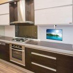 Mount-It! Flip Down TV and Monitor Mount | Ceiling Kitchen Overhead and Under Cabinet Mount | Fits Flat Screens 13 15 17 19 21.5 24 27 32 37 Inches | VESA Compatible 75-200 | Height Adjustable