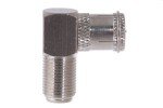 F-Type Female Right Angle to F-Type Push-on Male Adapter