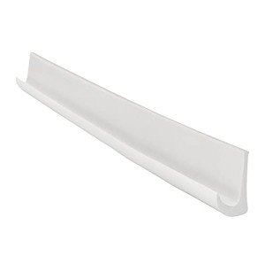 RecPro RV PVC Plastic Rain Gutter | Adhesive Backing Included | Flexible Drip Rail Molding (25, White)