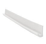 RecPro RV PVC Plastic Rain Gutter | Adhesive Backing Included | Flexible Drip Rail Molding (25, White)