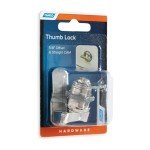 Camco Offset Cam Lock | Features an Easy Turn Thumb-Operated Style Lock, Includes a 5/8-Inch Offset and a Straight CAM, and Designed for New/Replacement Installations on RVs, Boats, and More (44333)