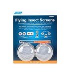 Camco Flying Insect Screen | Features a Heavy-Duty Stainless Steel Mesh Cover and Fits Most Duo-Therm and Suburban Furnace Vents (42141)