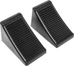 Heavy-Duty Rubber Wheel Chocks for Trailers - 2 Pack