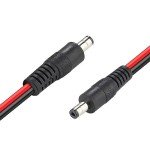 14AWG Male to Male Power Adapter Cable for Cameras