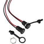 5-Pack Waterproof Power Jack Connectors for Trailers