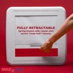 MAXXAIR Maxxshade Plus RV Window Shade & LED Light