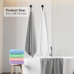 Ultra Soft Microfiber Bath Towel Set, 6 Pack