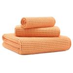 Oversized Microfiber Waffle Bath Towels Set