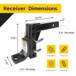 MaxxHaul 70067 Adjustable Ball Mount Tow Hitch
