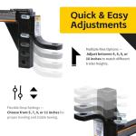 MaxxHaul 70067 Adjustable Ball Mount Tow Hitch