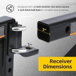 MaxxHaul 70067 Adjustable Ball Mount Tow Hitch