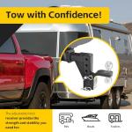 MaxxHaul 70067 Adjustable Ball Mount Tow Hitch