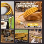 25 ft Lighted Heavy Duty Outdoor Extension Cord