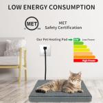 Heated Orthopedic Cat Bed with Temperature Control