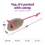 Set of 3 Catnip Mice Toys