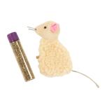 Madcap Mouse Plush Catnip Toy with String Tail