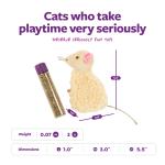 Madcap Mouse Plush Catnip Toy with String Tail