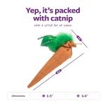 SmartyKat Jumbo Carrot Catnip Crinkle Toy