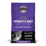 World's Best Cat Litter: Lavender Scented Clumping Formula, 14 lbs, 2 Pack