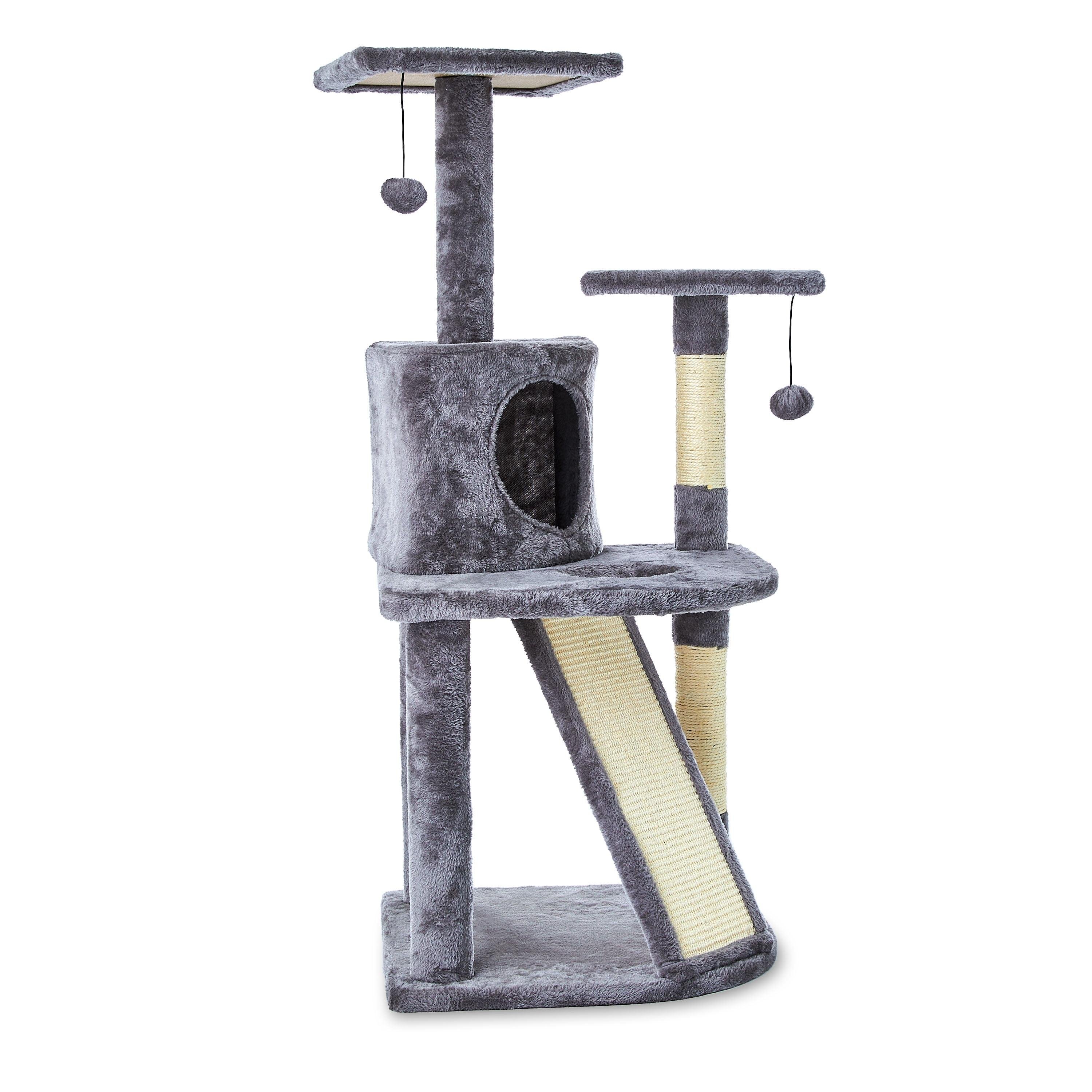 Gray Cat Tree with 5 Levels