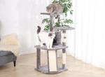 Gray Cat Tree with 5 Levels