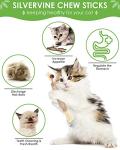 Catnip Chew Toys - 12 Natural Silvervine Sticks