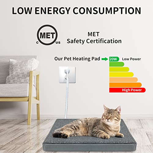 Heated Orthopedic Cat Bed with Temperature Control