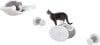 TRIXIE Plush & Sisal Cat Perch Set