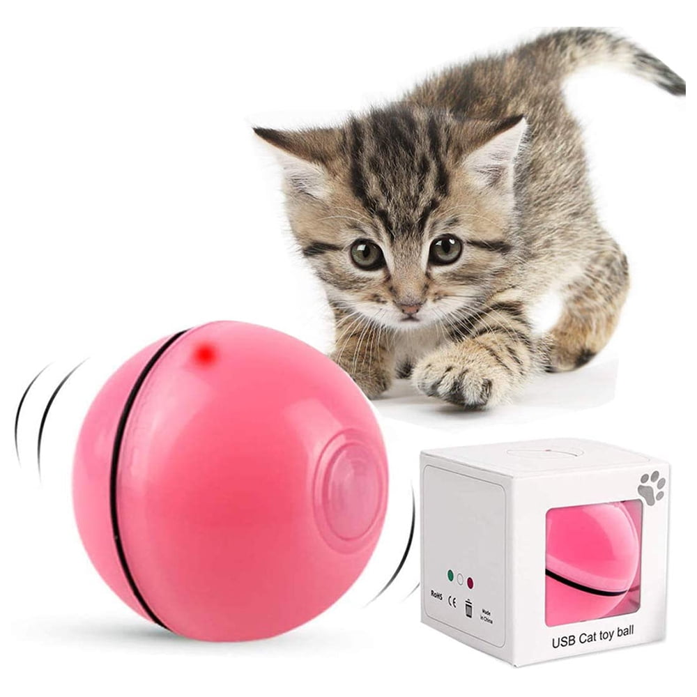 LED Catnip Chaser Ball for Playful Cats