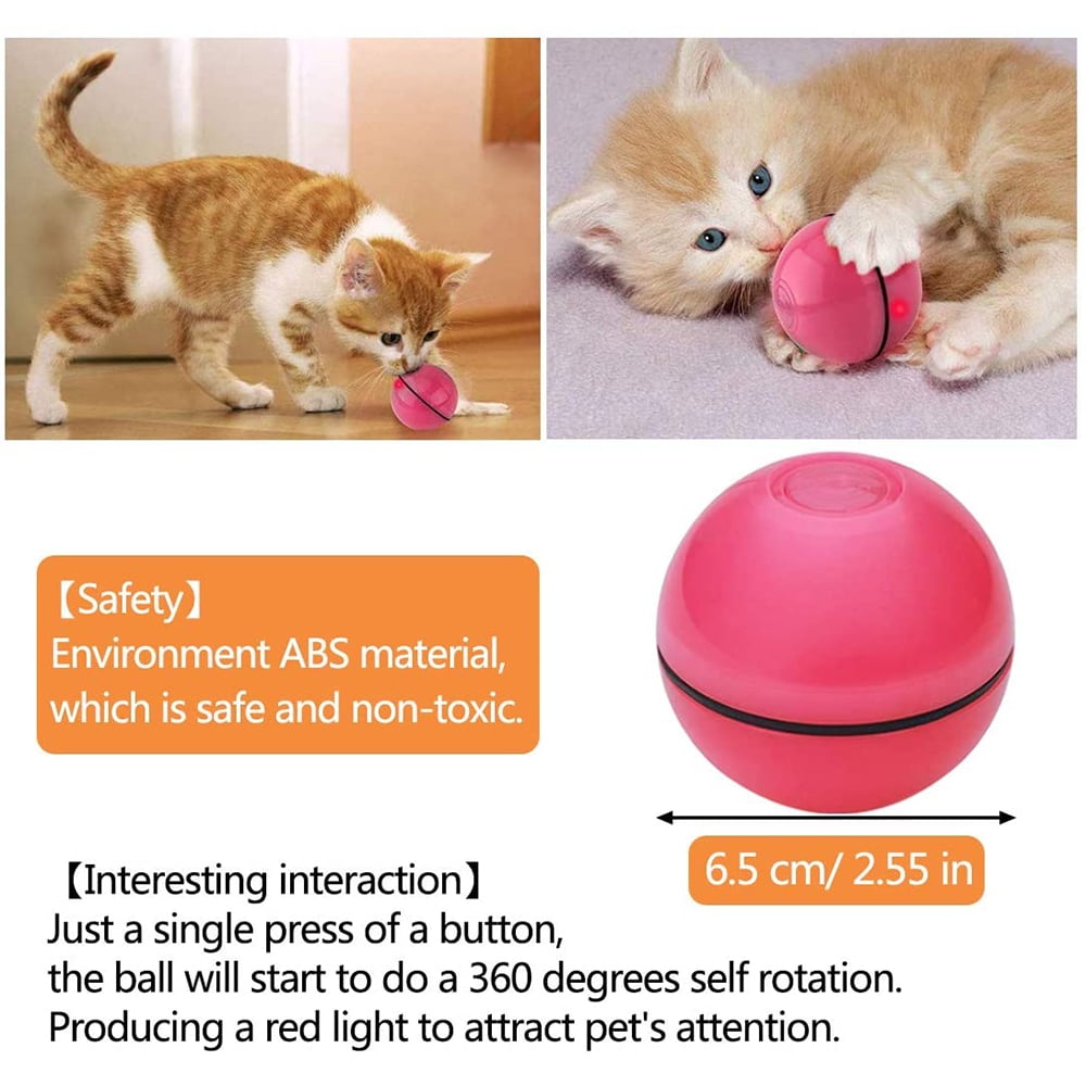 LED Catnip Chaser Ball for Playful Cats