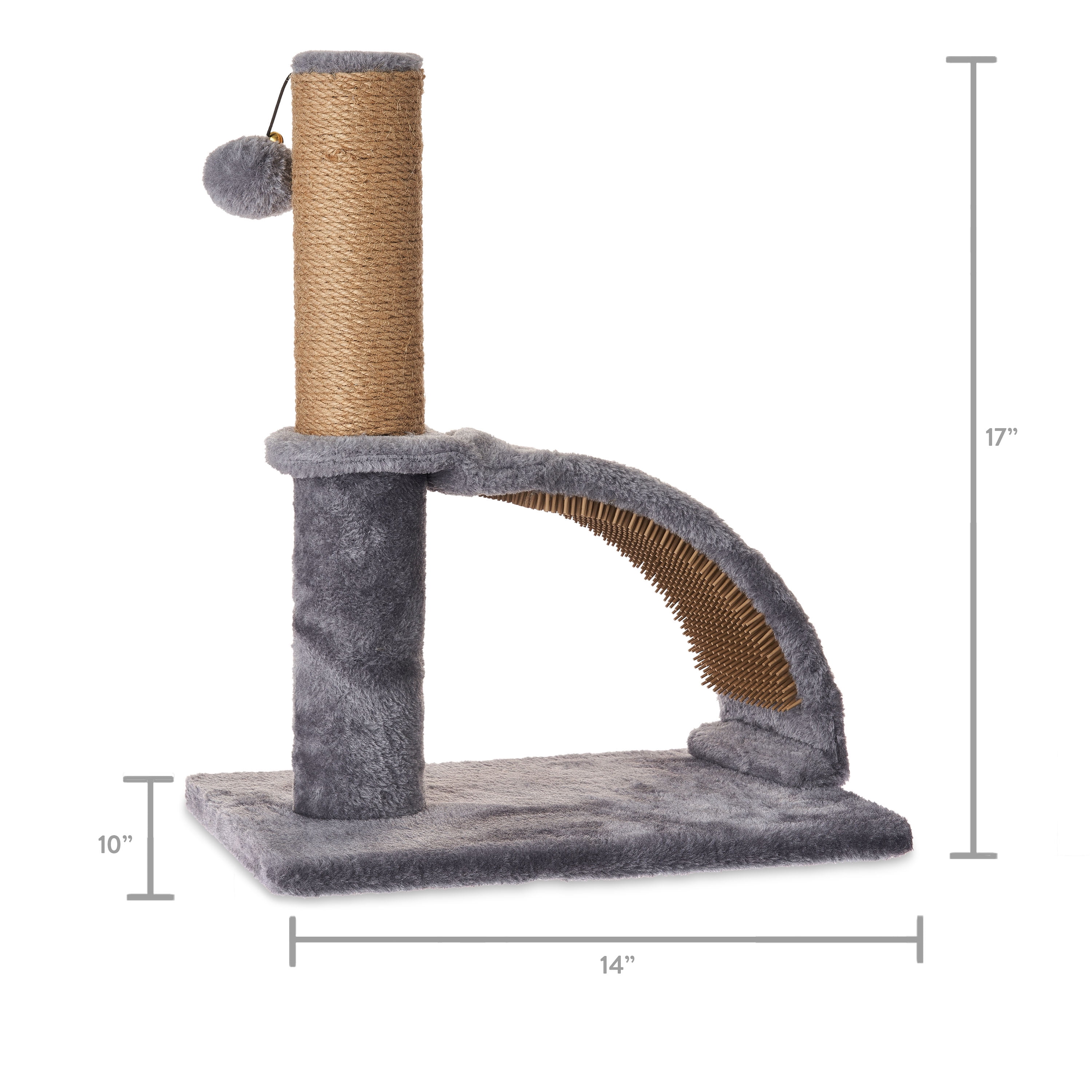 Jute Cat Scratching Post with Massager