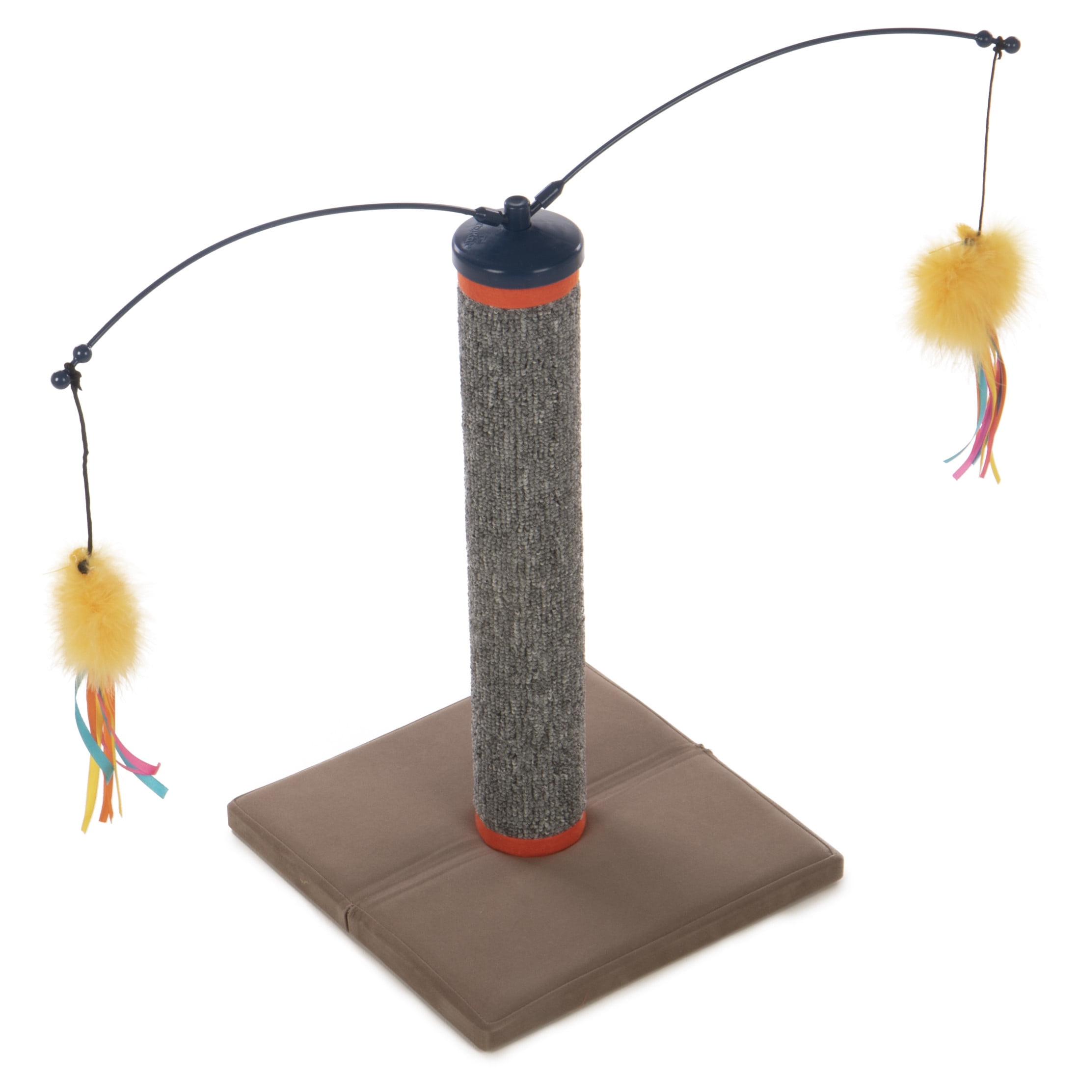 Interactive Carpet Scratch & Spin Post with Wand Toys