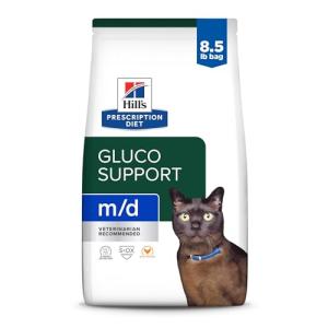 Hill's m/d GlucoSupport Chicken Dry Cat Food, 8.5 lb