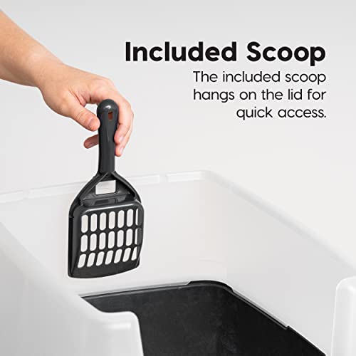 IRIS USA Open Top Cat Litter Tray Set