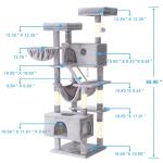 XL Cat Tree with Hammock, Scratching Posts & Caves