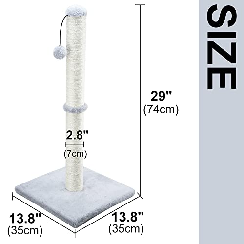 Tall Grey Scratching Post for Cats