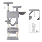 XL Cat Tree with Hammock, Scratching Posts & Caves