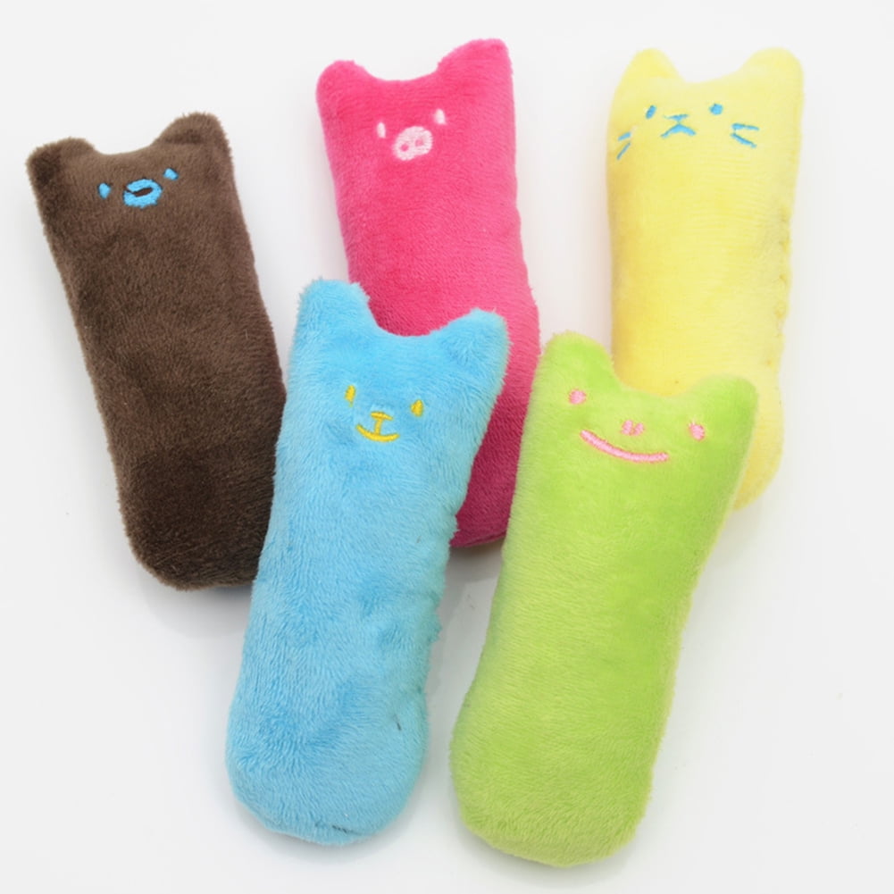 Catnip Filled Cartoon Mice Chew Toy for Cats