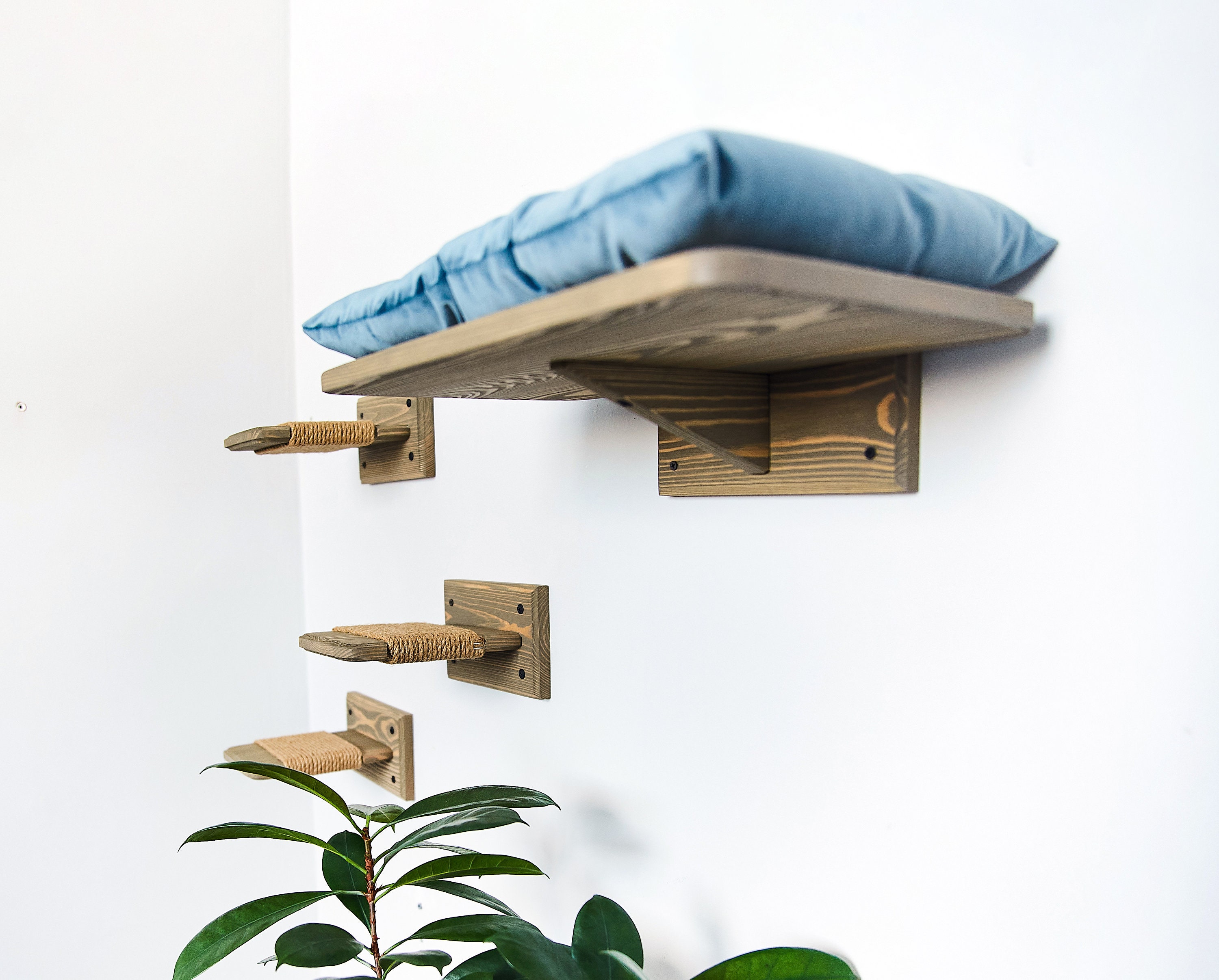 Climbing, shelves, pole & bed for cats