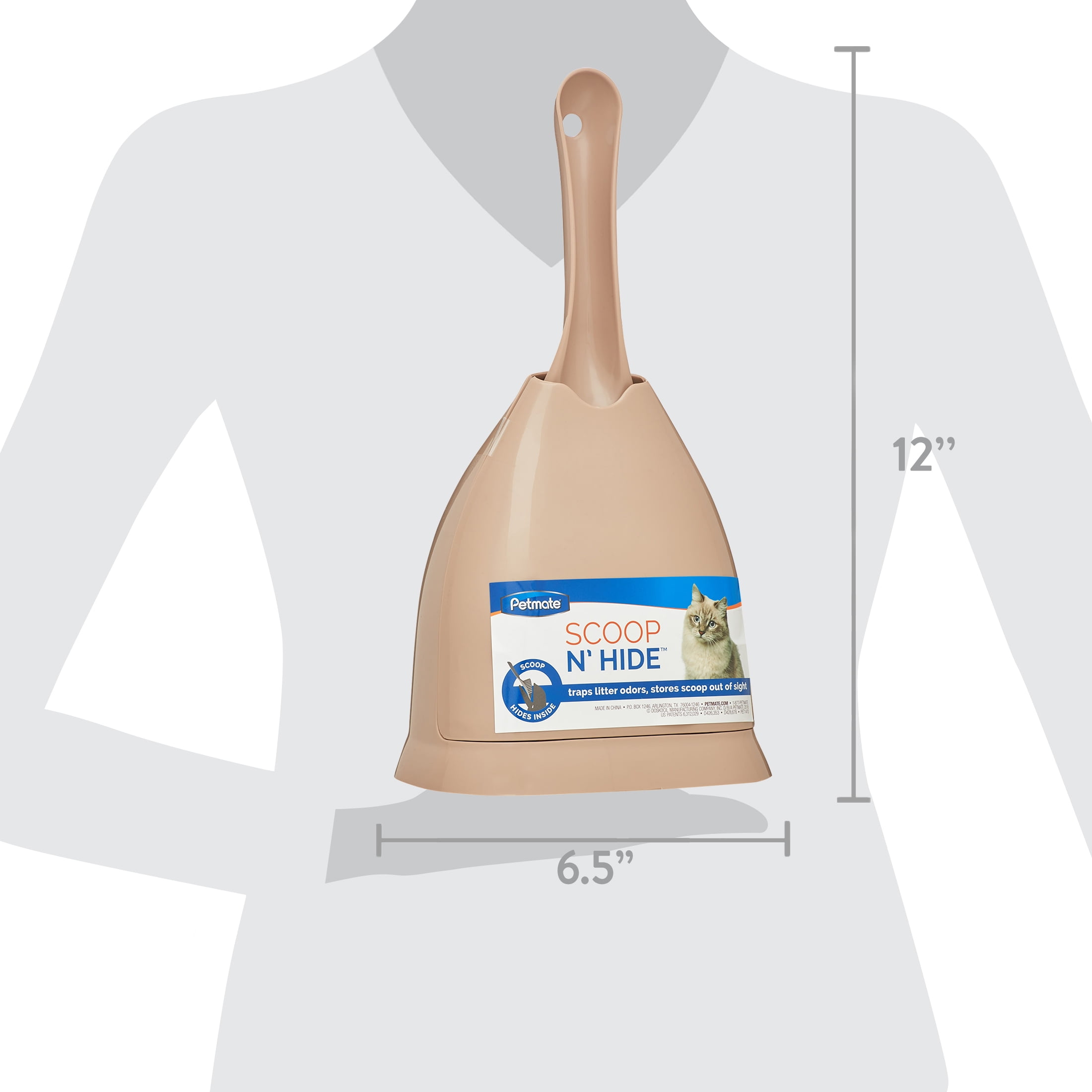 Booda Cat Litter Scoop, Pearl Tan