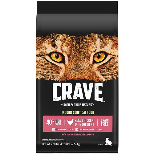 CRAVE Indoor High-Protein Natural Cat Food, 10 lb