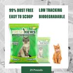 Recycled Paper Pellet Cat Litter, 25lb