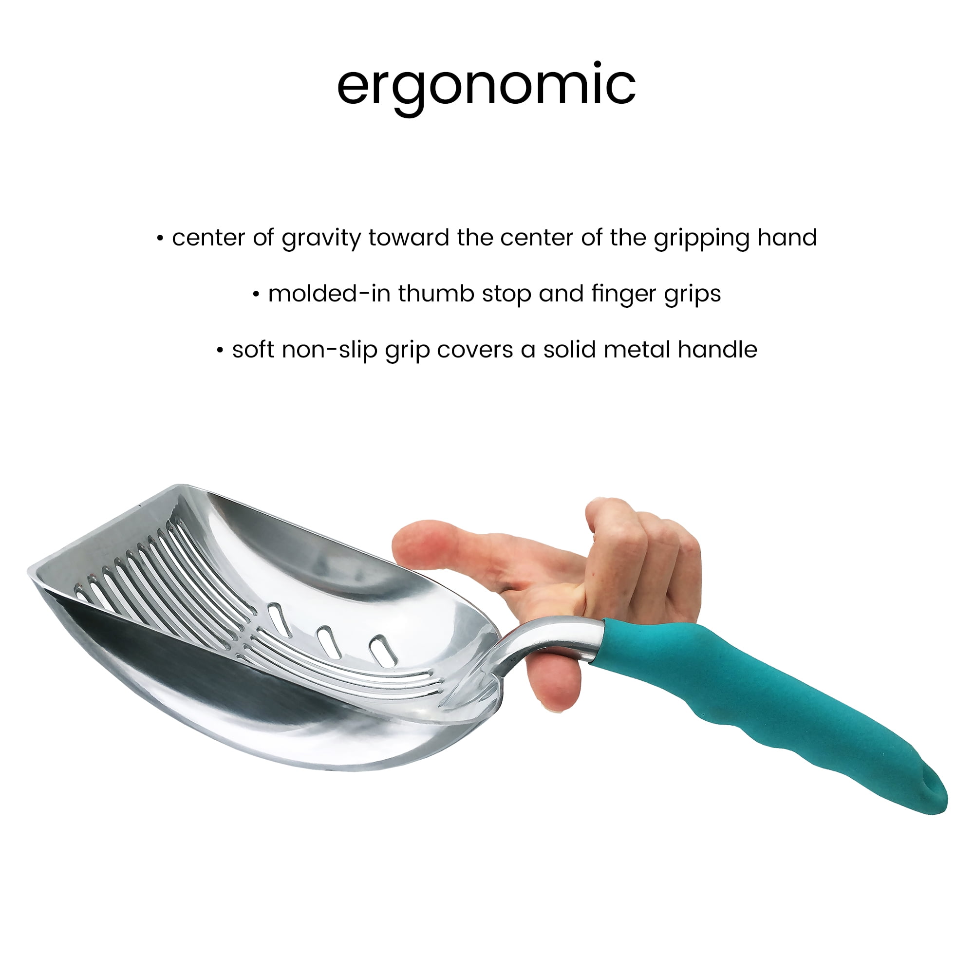 DuraScoop, DurAnimals Cat Litter Scoop, Metal