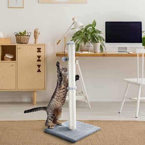 Tall Grey Scratching Post for Cats