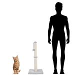 Tall Grey Scratching Post for Cats