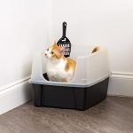 IRIS USA Open Top Cat Litter Tray Set