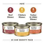 Wonder Bound Cat Food Variety Pack, 24 cans